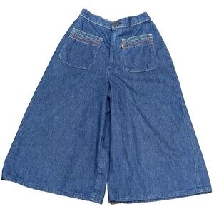 Levi’s Orange Tab Culottes Rainbow Stitch Pockets